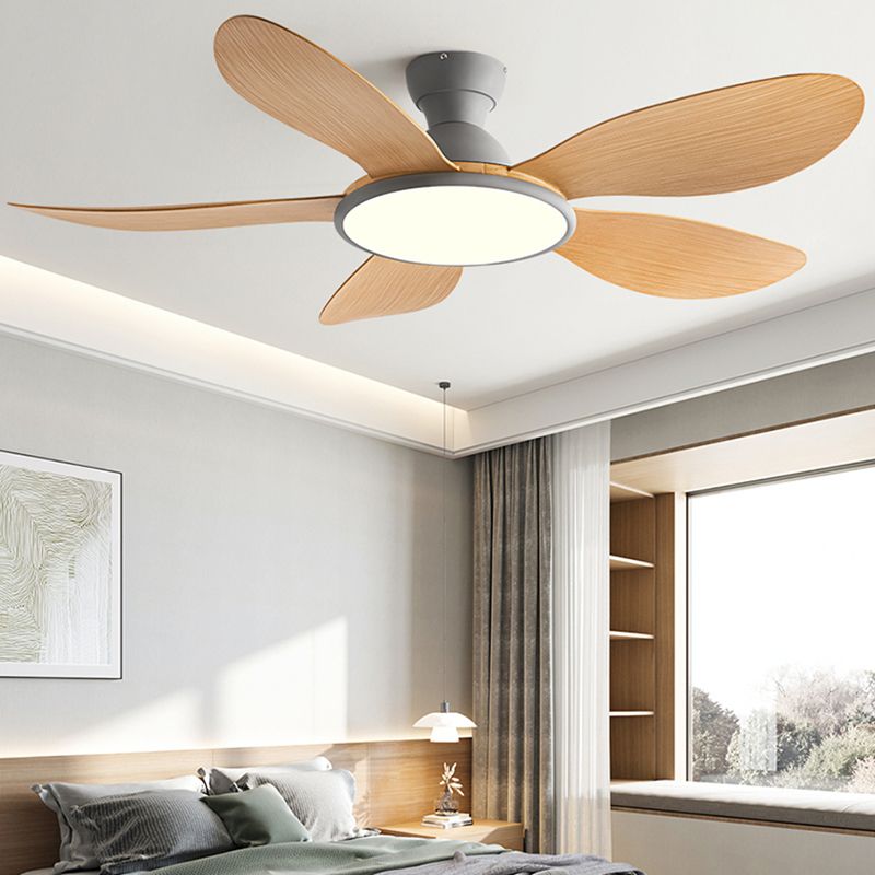 Modernist LED Ceiling Fan 5-Blade Fan Lighting for Living Room