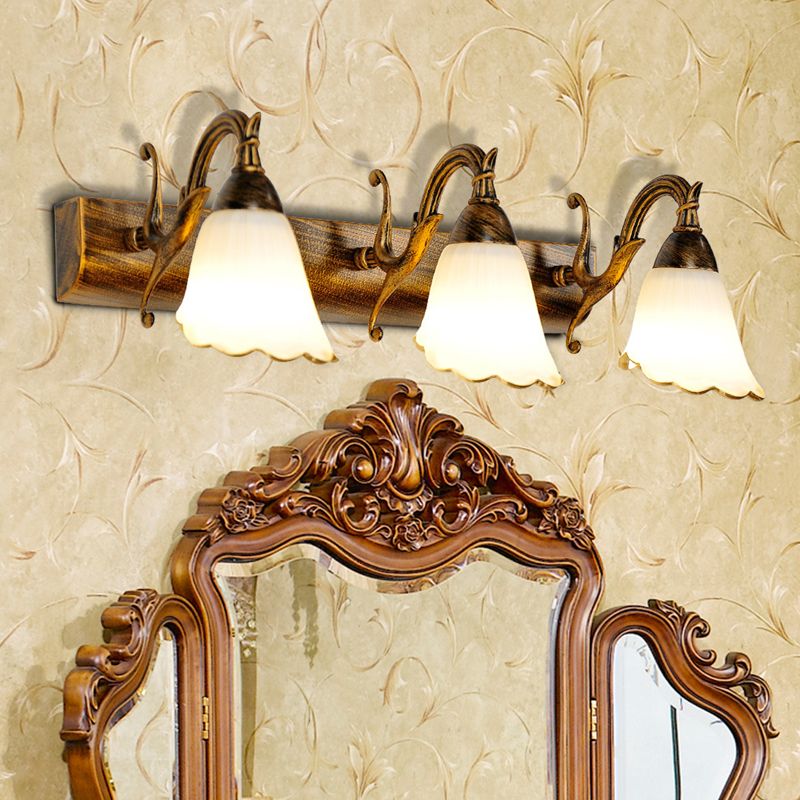 Flower Shape Wall Mount Light Fixture Modern Wall Mounted Lighting for Washroom