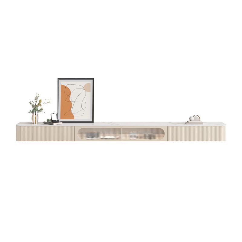 Contemporary Media Console TV Stand Stone TV Console with Drawers