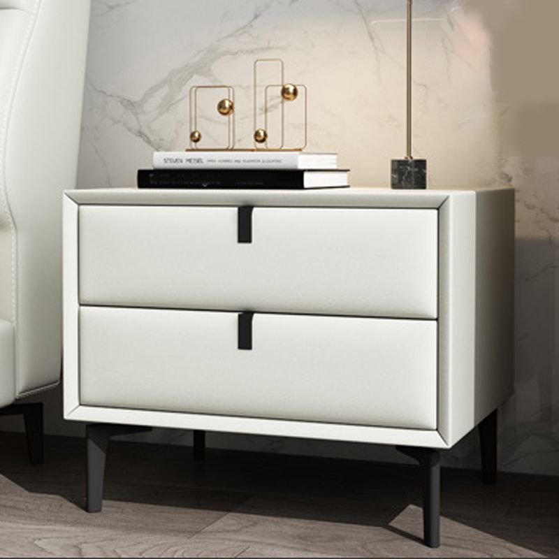 Glam Bedside Cabinet Solid Wood Night Table with Legs Included