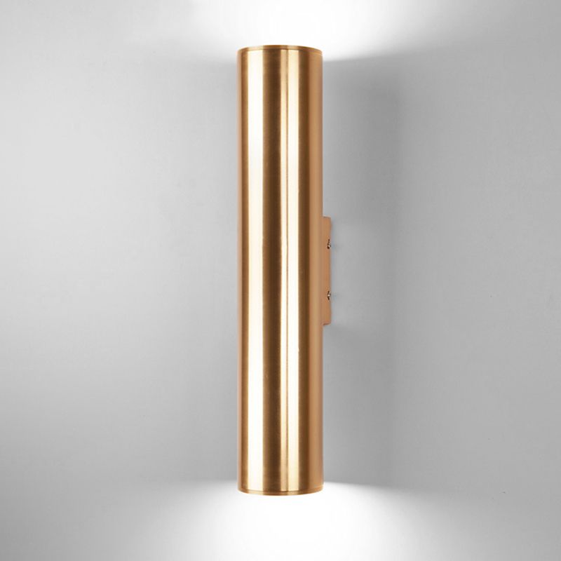 Mid-Century Wall Light Fixture Metal Cylinder Shape Wall Mounted Lighting for Living Room