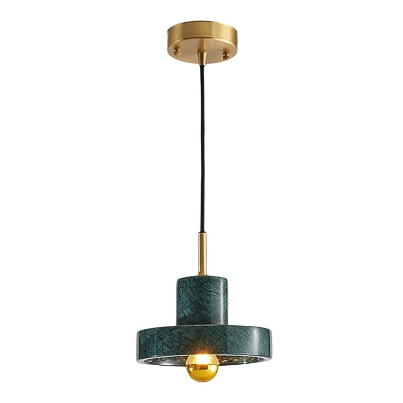 Geometric Pendant Lighting Modern Style Stone 1 Light Pendant Light Fixtures