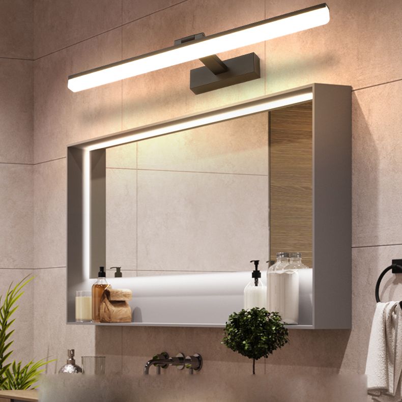 Modern Minimalist Style Elongated Wall Mounted Vanity Lights Aluminum Vanity Wall Light Fixtures for Bathroom