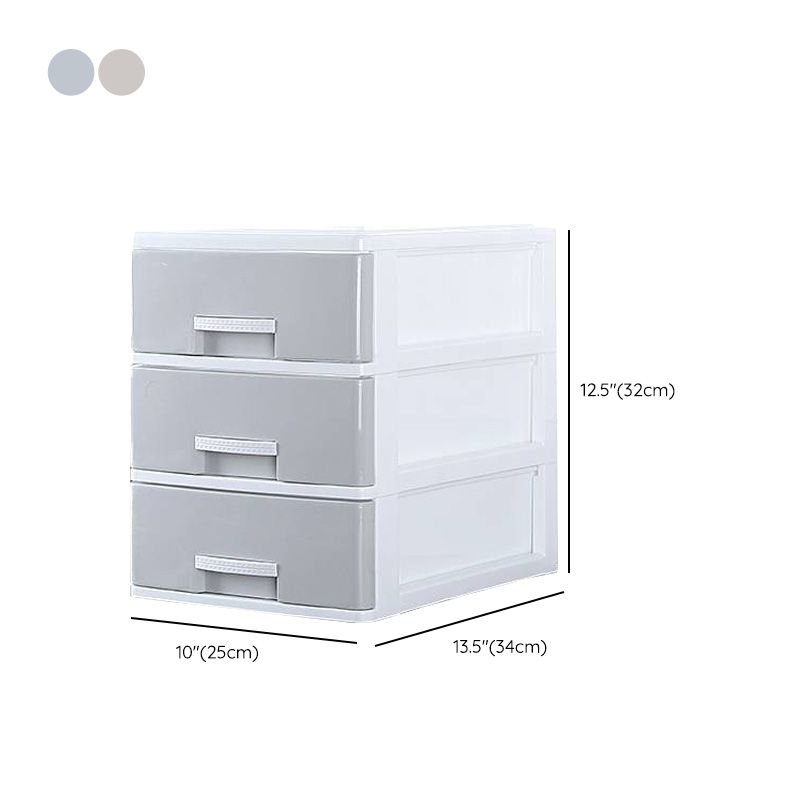 Contemporary File Cabinet Plastic Lateral Drawers Filing Cabinet for Home and Office