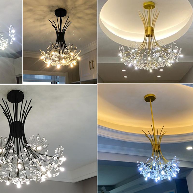 Creative Pendant Lighting Fixture Modern Style Flower-shaped Hanging Chandelier