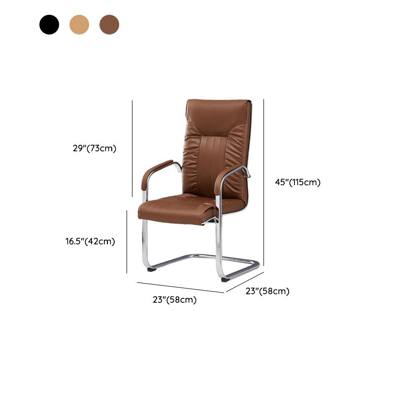 Modern Mid / High Back Office Chair Metal Base Task Chair for Office