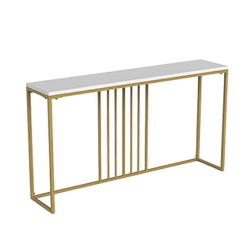 Frame Glam Marble/metal Rectangle Scratch Resistant Console Table