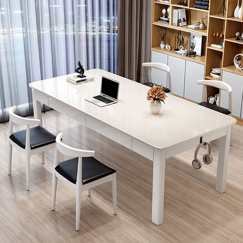 Rectangle Wooden Writing Desk Modern Style Computer Desk for Home