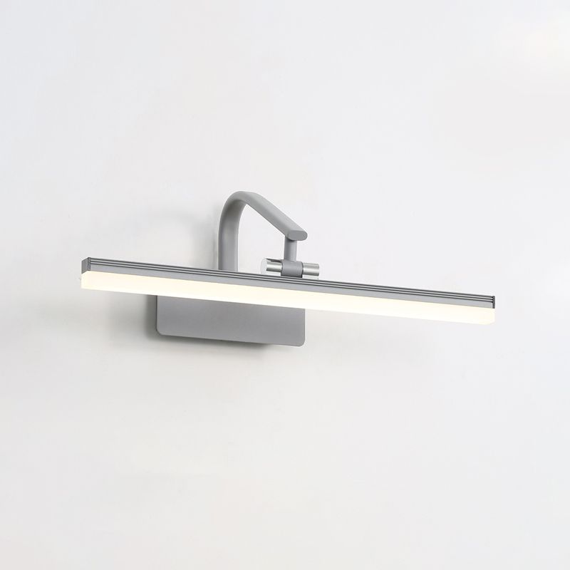 Lineaire vorm wandverlichting moderne stijl metalen 1 lichte sijklamp voor badkamer