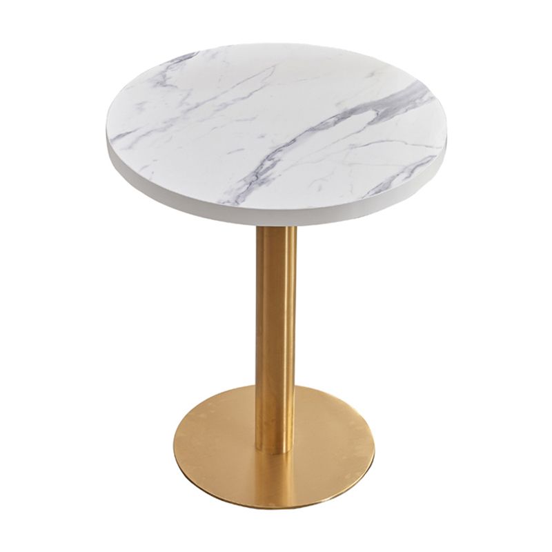 Metal Traditional Luxury Table Manufactured Wood Table with Pedestal Base