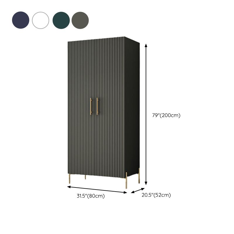 Manufactured Wood Kid's Wardrobe Contemporary Armoire Closet with Garment Rod