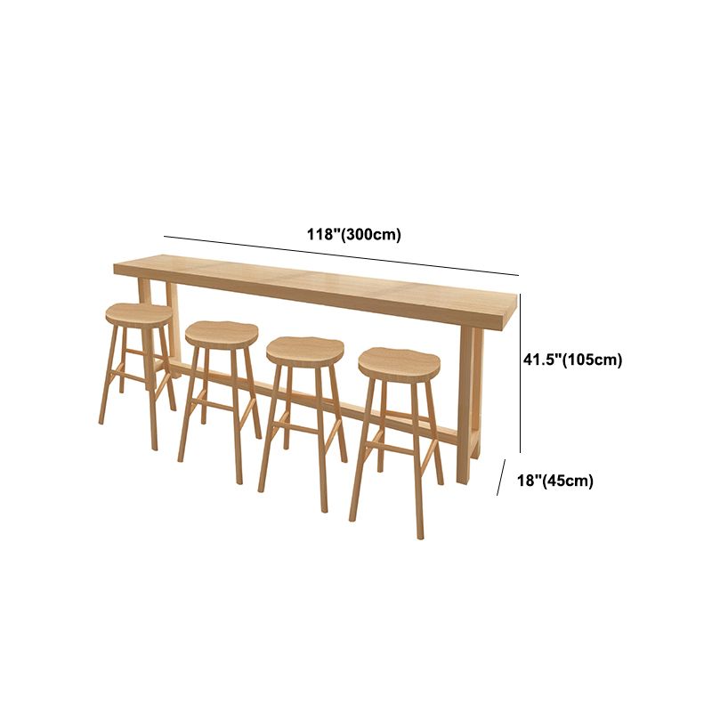 Modern Wooden Bar Counter Table Rectangle Bar Counter Table for Home