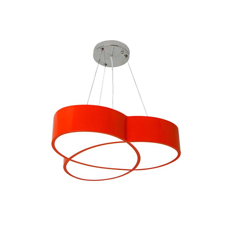 Flower Shape Pendant Light Creative Metal & Acrylic Pendant Lamp for Nursing Room