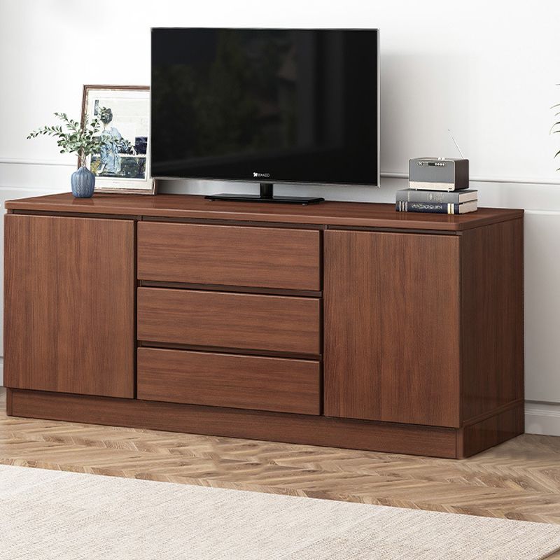 Modern TV Console Faux Wood TV Stand with Drawers and Storage, 24"H X 12"W