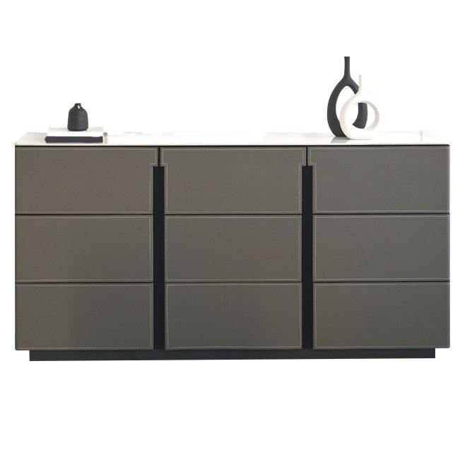 Kitchen Dining Server with Drawers Contemporary Buffet Server Cabinet