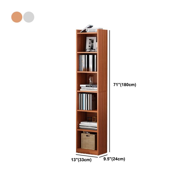 Modern Style Standard Bookcase Engineered Wood Closed Back Bookshelf