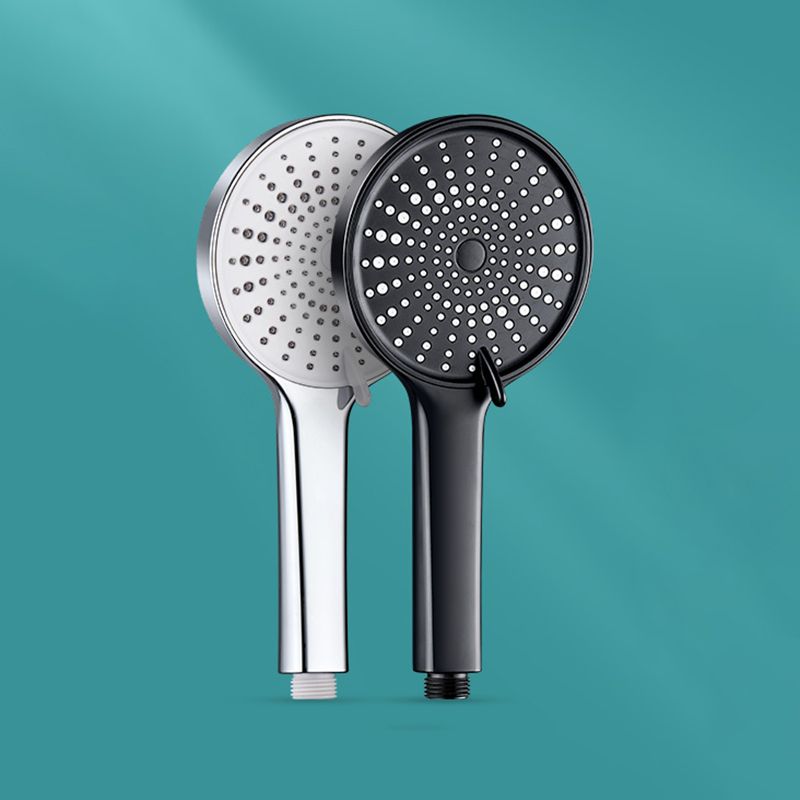 Contemporary Round Shower Head Pure Color Handheld Shower Head