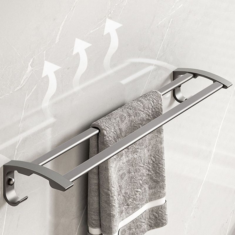 Modern Bathroom Accessory Kit Grey Towel Bar Bath Shelf Bathroom Hardware