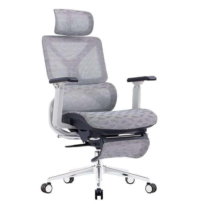 24" Wide Modern Desk Chair Breathable AirGrid Adjustable Arms Office Chair