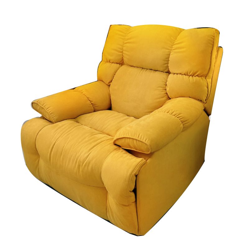 Contemporary Faux Leather Standard Recliner with Tufted Back