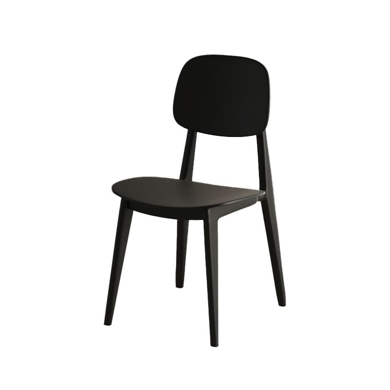 Dining Room Contemporary Plastic Open Back Dining Side Chair