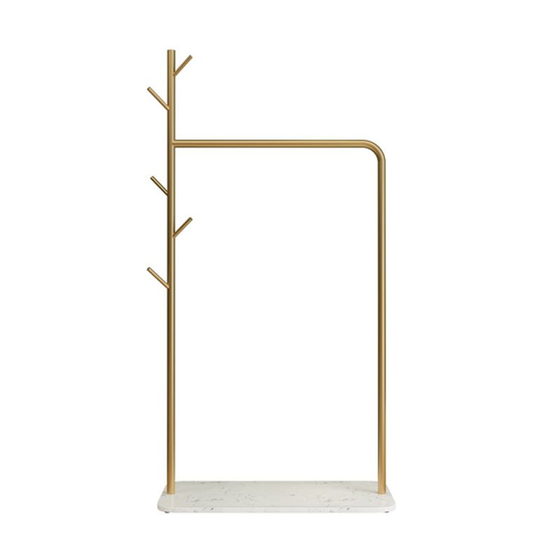 Contemporary Plain Hall Tree Coat Hooks Metal Coat Rack for Bedroom