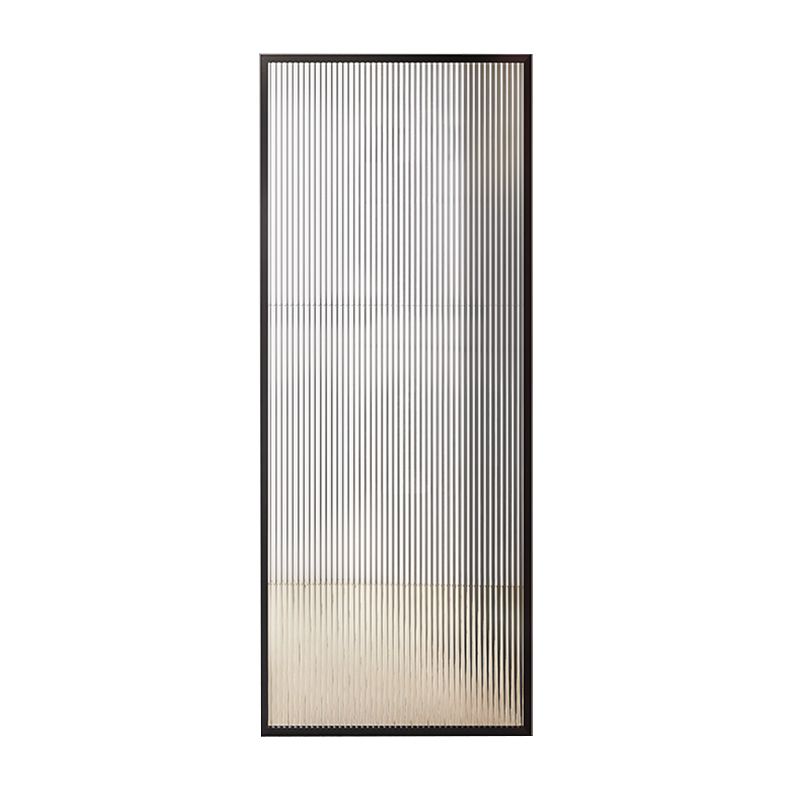 Black Full Frame One-shaped Fixed Semi-partition Shower Screen