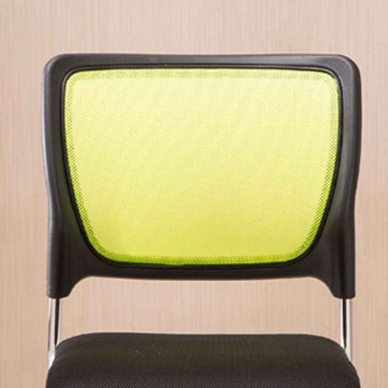 Modern Desk Chair Mesh Armless Conference Chair Mid-Back Chair