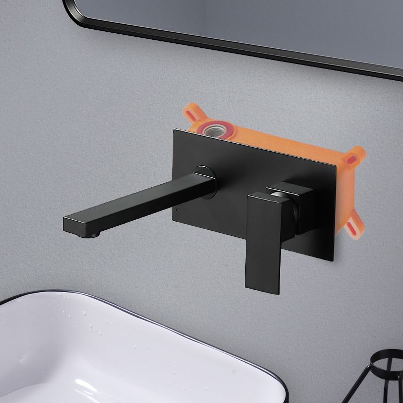 Low Arc Wall Mounted Bathroom Knob Handle Faucet Lavatory Faucet