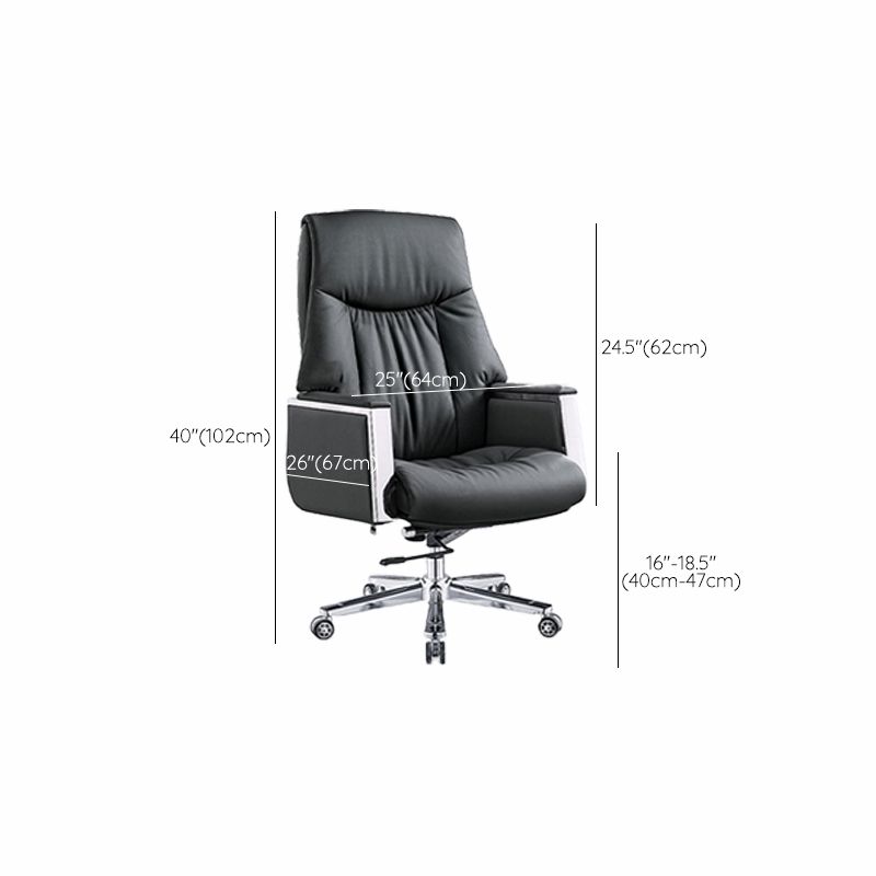 Modern Executive Chair Adjustable Back Height Office Chair with Wheels