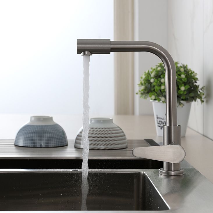 Contemporary High Arc Kitchen Faucet Single Handle Kitchen Faucet