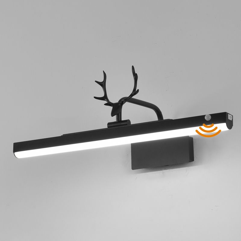 Lineaire ijdelheid verlichting moderne stijl metal 1 lichte ijdelheid sconce lichten