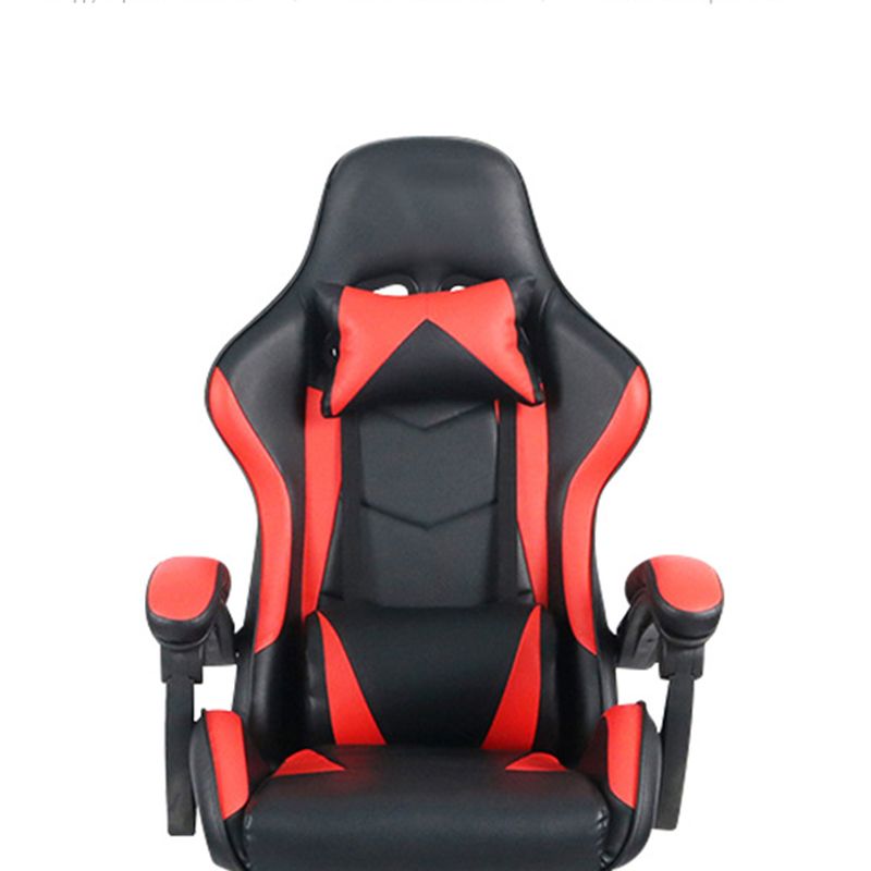 Modern Desk Chair Leather Ergonomic Gaming Chair High-Back Chair with Wheels