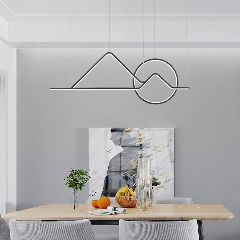 Singularité moderne LED LINEAR PRENDANT LIGHT