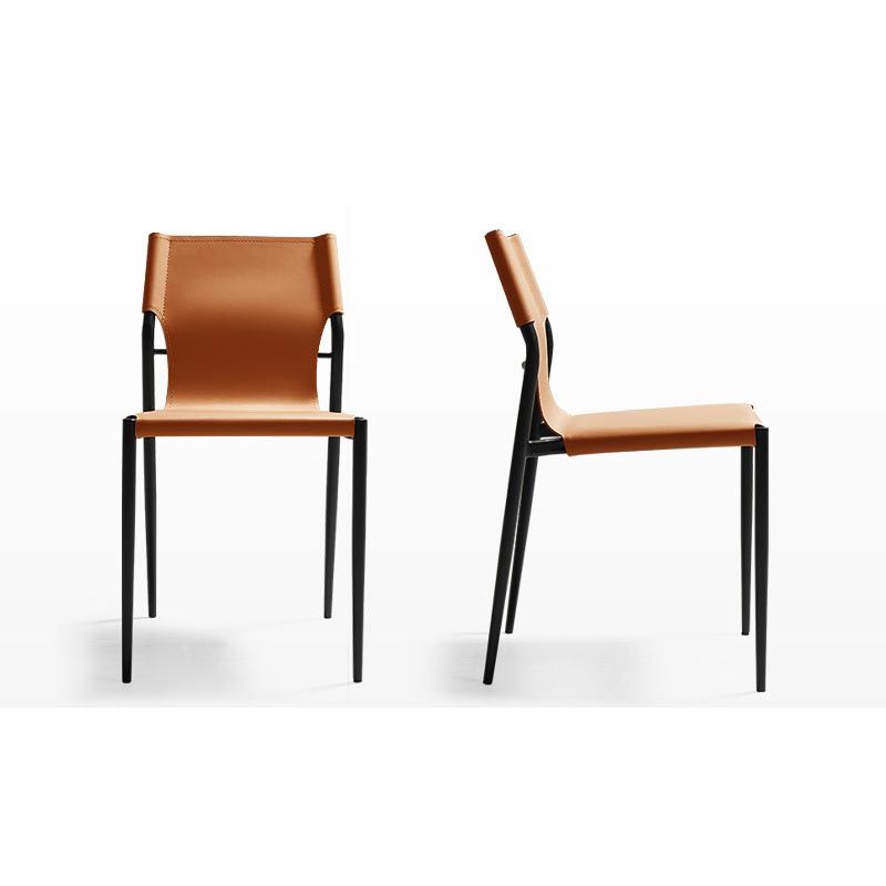 Leather Dining Side Chair Contemporary Kitchen Dining Side Chair