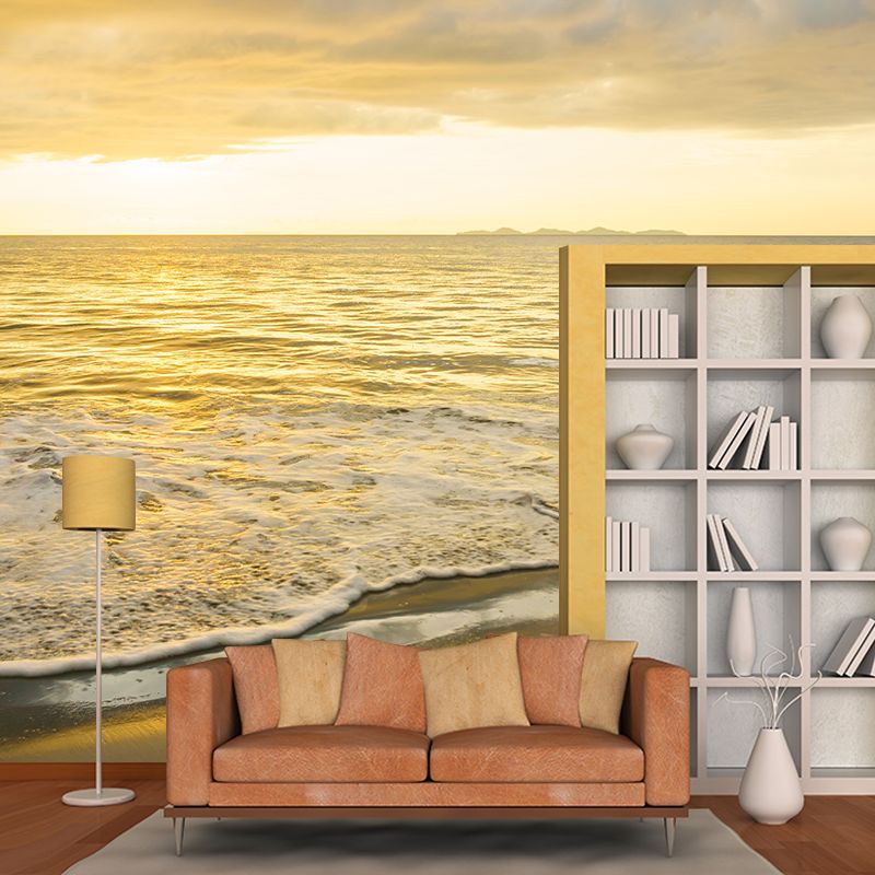 Tropical Sea Landscape Wall Covering Full Size Wall Mural for Dining Room