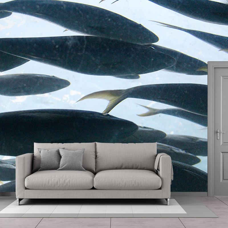 Rich Marine Life Wall Mural Home Decorations for Kitchen Sitting Room, Stain Resistant