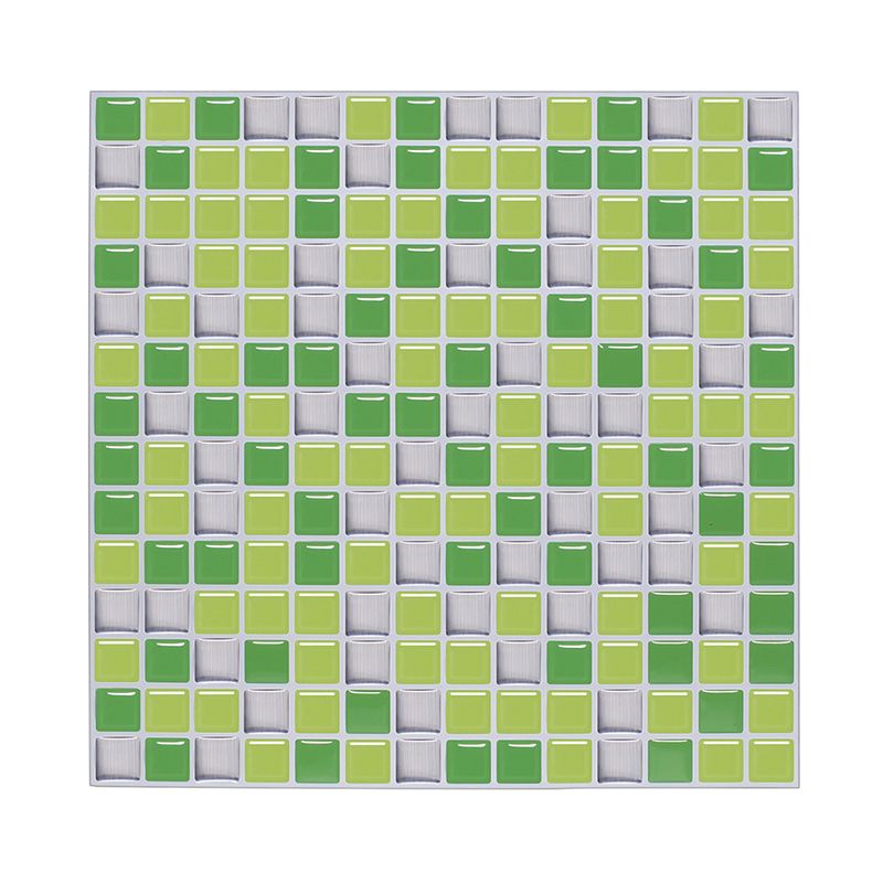 Bright Color Boho Wallpaper Panels 9.8' x 9.8" Mosaic Tile Peel Wall Covering for Kitchen