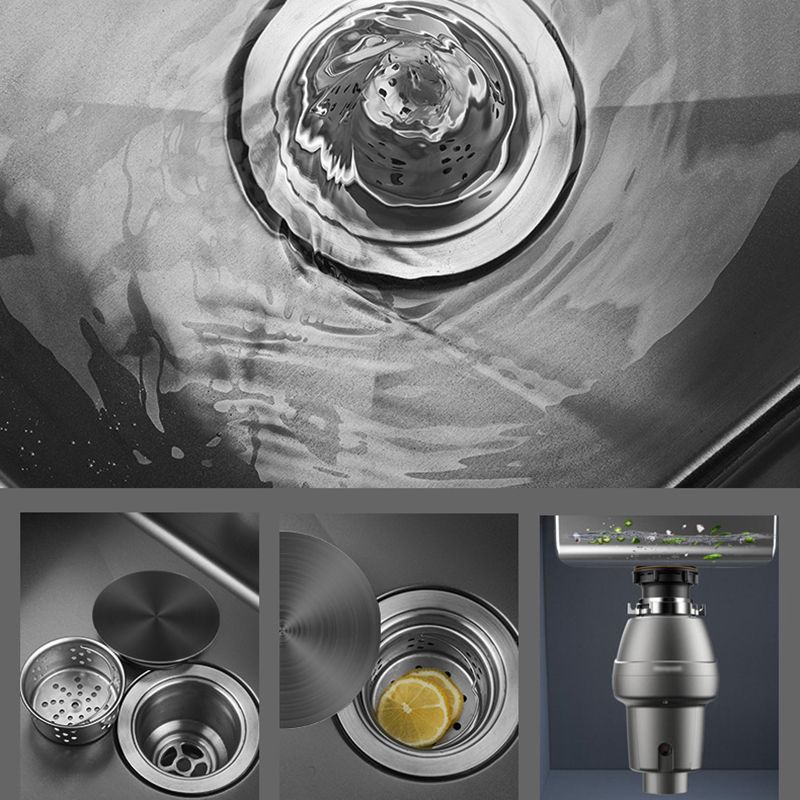 Classic Round Sink Stainless Steel Drop-In Friction Resistant Round Sink for Kitchen