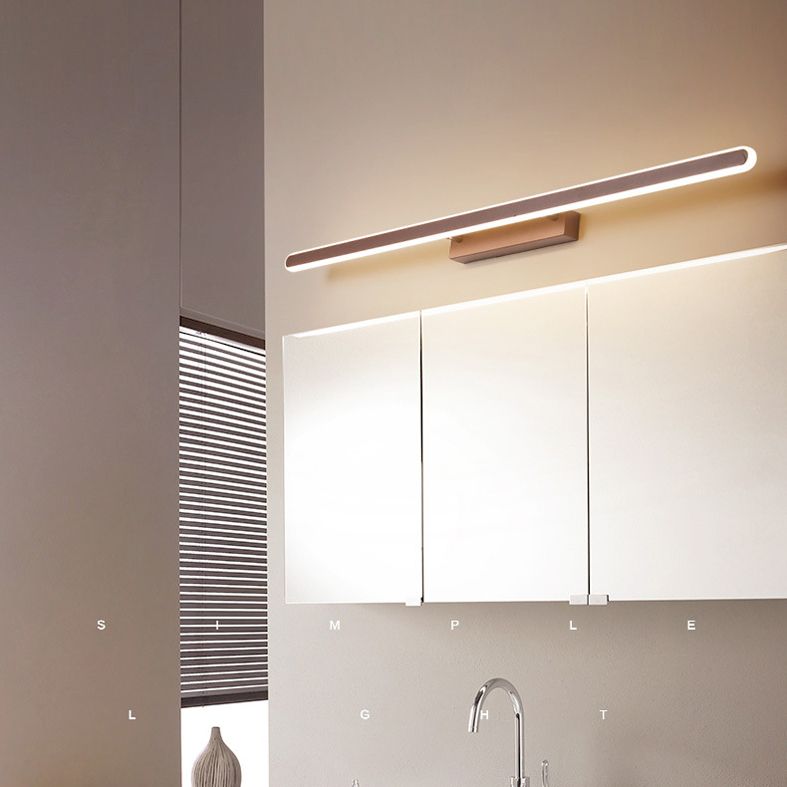 Luz de luz lineal contemporánea lineal lámpara de luz de 1 luz para baño para baño