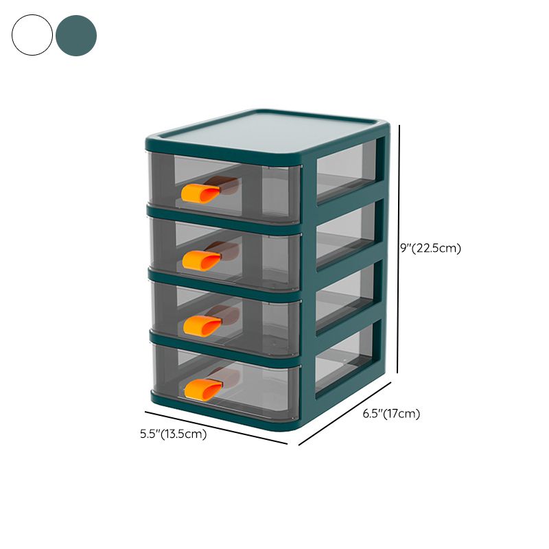 Drawers Filing Cabinet Simple Transparent Plastic Vertical Filing Cabinet