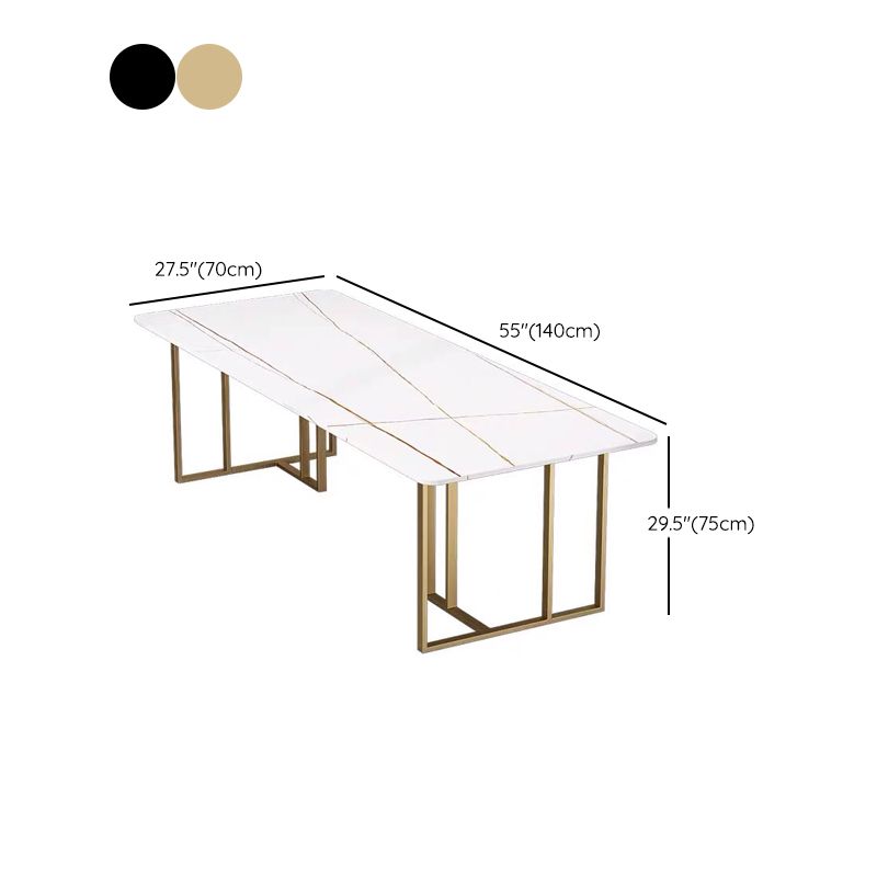 Rectangular Shaped Modern Office Table Slate Writing Desk for Office