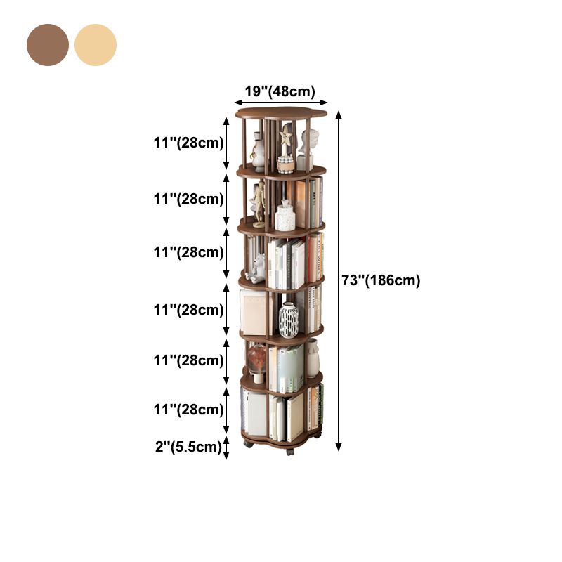 SCANDINAVIAN -BOEKSPLANK MET CASTERS BOOKCAST VOOR HOME Office Study Room