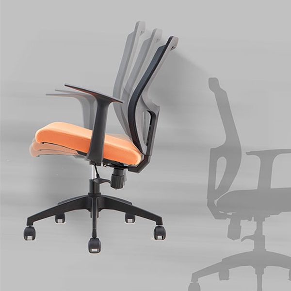 Contemporary Microfiber Chair Task Mid-Back Desk Chair for Office