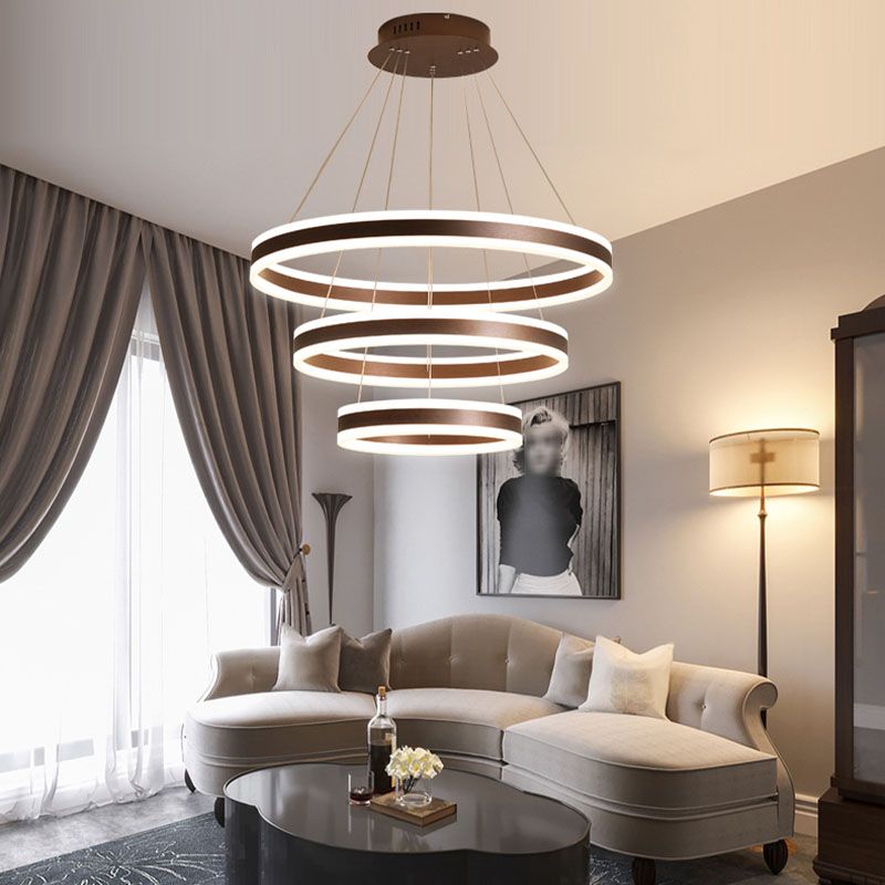 Modern Simple Light Luxury Style Pendant Chandelier Light for Bedroom Dining Room Living Room