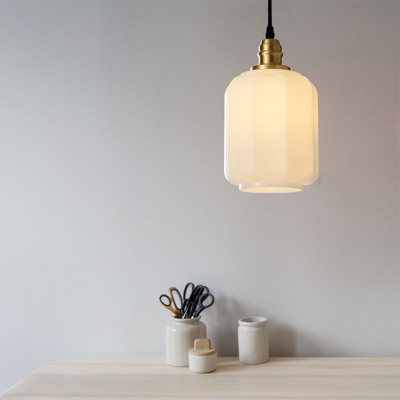 Pot Shade Hanging Lighting Modern Style Glass Multi Light Pendant Lamp for Bedside