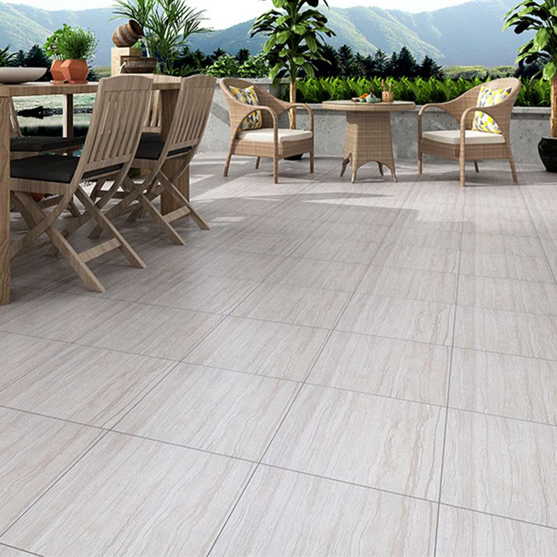 Ceramic Floor Tile Straight Edge Square Waterproof Matte Floor Tile