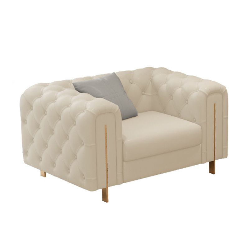 Tufted Split-Back Tuxedo Arm Chesterfield Sofa for Living Room, Apartment