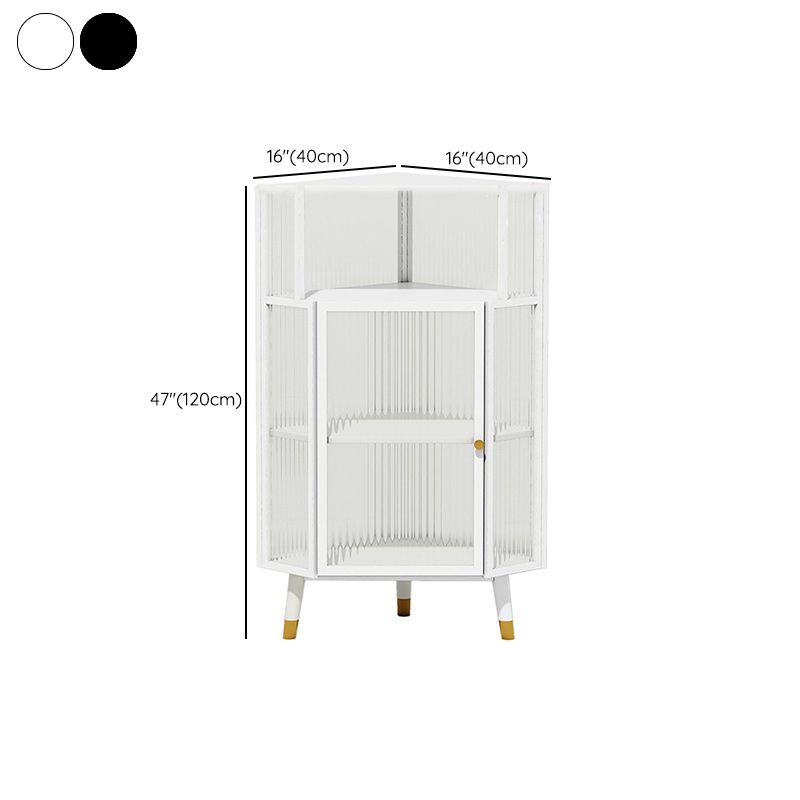 Contemporary China Cabinet Metal Display Cabinet for Dining Room