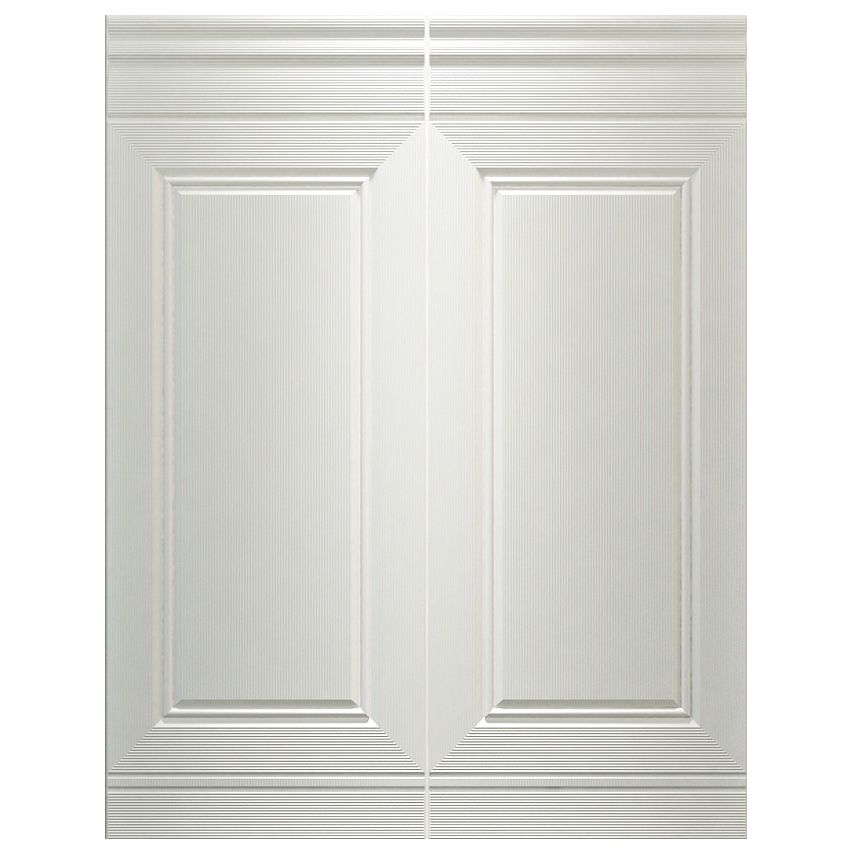 Glam Waterproof Wainscoting Solid Color Peel and Stick Indoor Wallboard